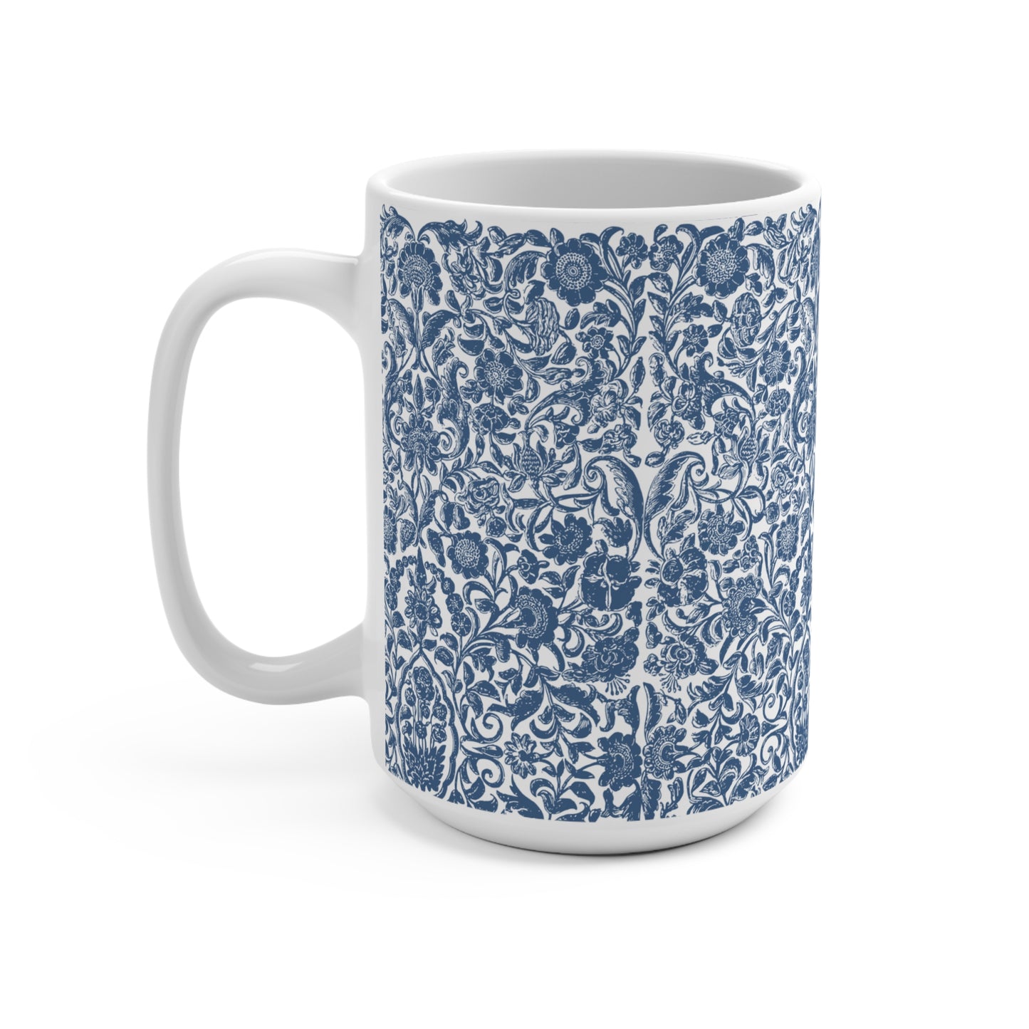 Mug 15oz Simple French Country Floral Design of elegance