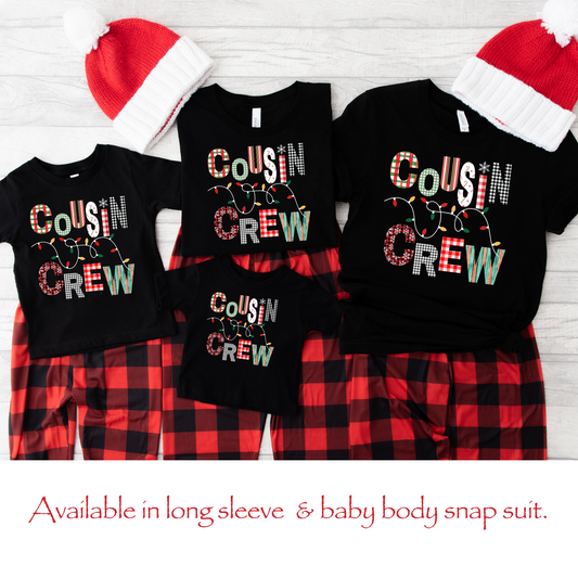 🎄COUSIN CREW CHRISTMAS Short Sleeve Tee unisex