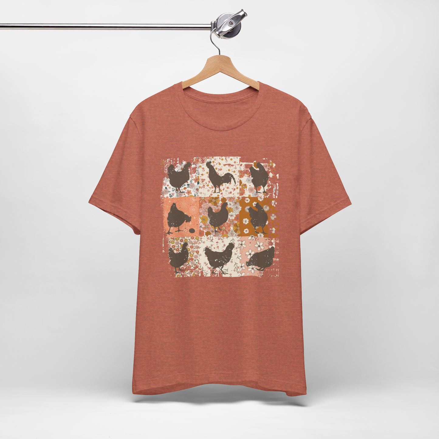 CHICKEN AND ROOSTER  unisex Tee