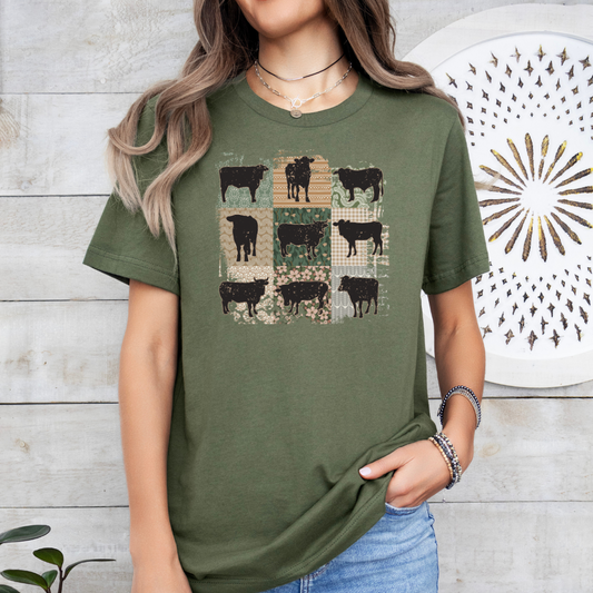 COWS HOMESTEADING CHIC Unisex Tee Homestead