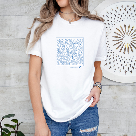 FRENCH COUNTRY FLORAL Unisex Jersey Short Sleeve Tee