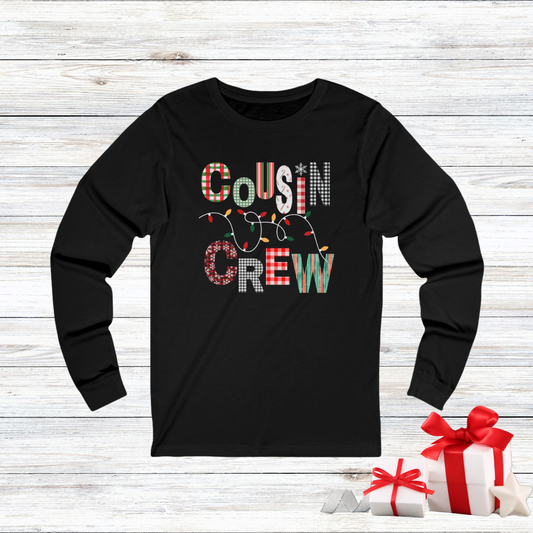 COUSIN CREW CHRISTMAS Unisex Jersey Long Sleeve Tee