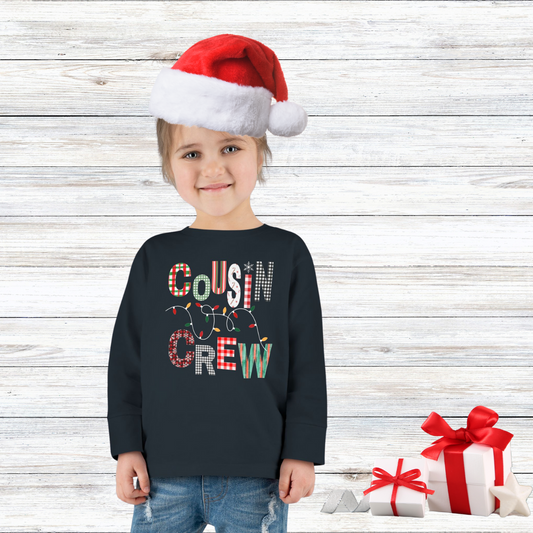 COUSIN CREW CHRISTMAS Toddler Long Sleeve Tee