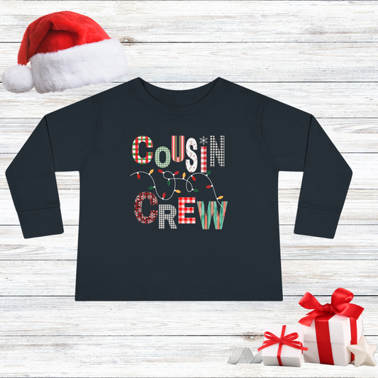 COUSIN CREW CHRISTMAS Toddler Long Sleeve Tee