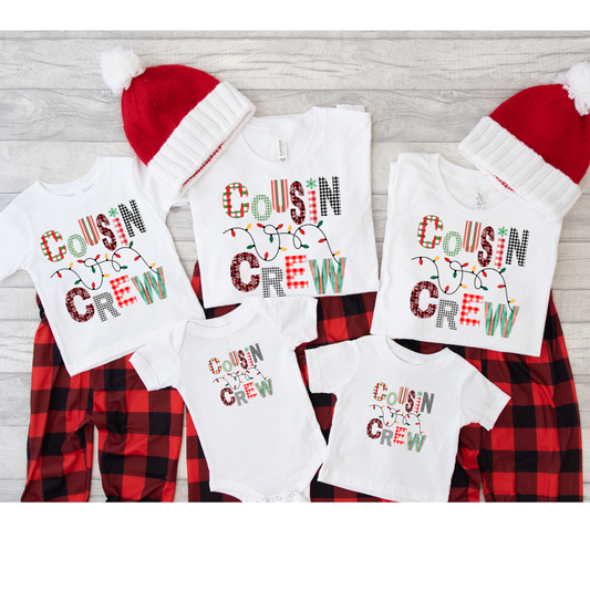 🎄COUSIN CREW CHRISTMAS Kids Tee