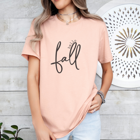 Hello Fall Unisex Jersey Short Sleeve Tee