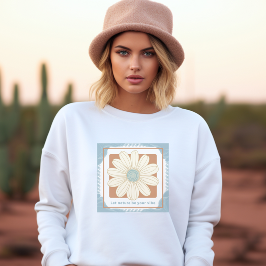 LET NATURE BE YOUR VIBE-Unisex Heavy Blend™ Crewneck Sweatshirt