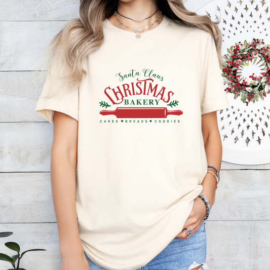 SANTA CHRISTMAS BAKERY Unisex Tee