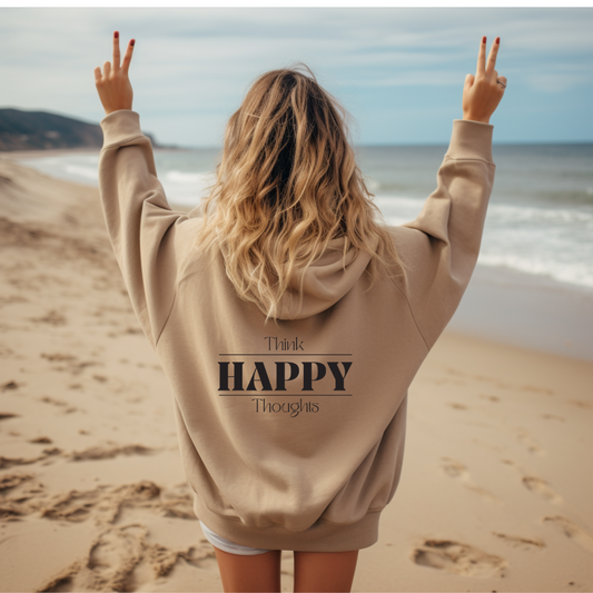 THINK HAPPY THOUGHTS-Unisex Heavy Blend™ Hooded Sweatshirt