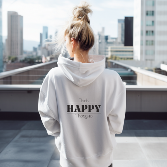 THINK HAPPY THOUGHTS-Unisex Heavy Blend™ Hooded Sweatshirt