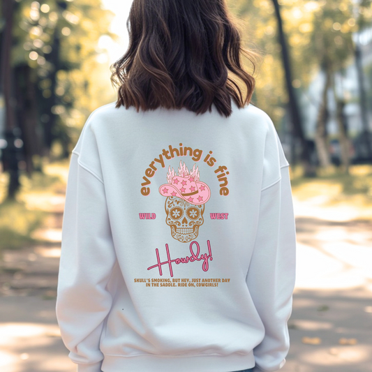 EVERYTHING IS FINE Unisex Heavy Blend™ Crewneck Sweatshirt