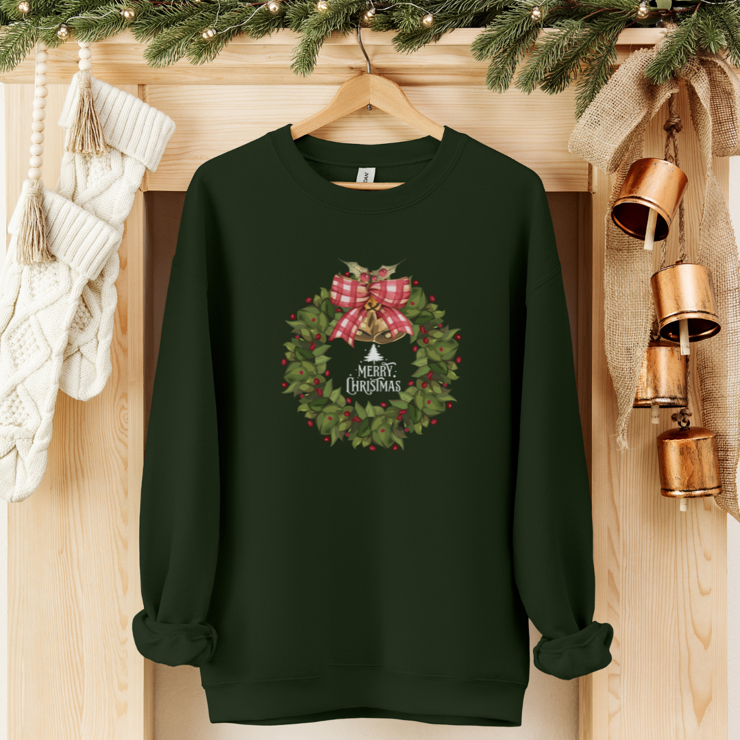 CHRISTMAS WREATH-Unisex Heavy Blend™ Crewneck Sweatshirt