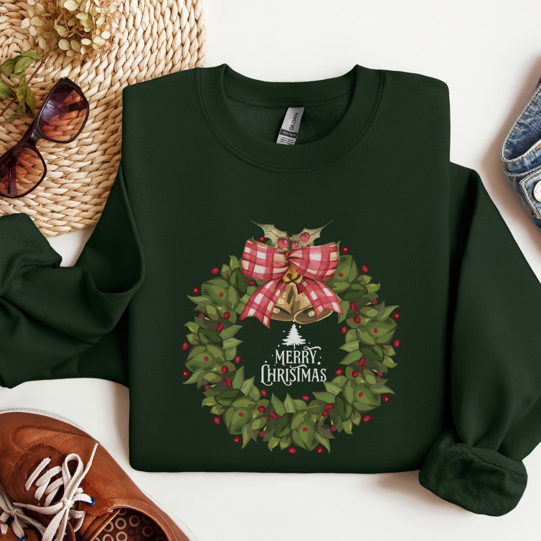 CHRISTMAS WREATH-Unisex Heavy Blend™ Crewneck Sweatshirt