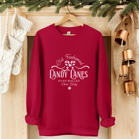 OLD FASHIONED CANDY CANE-Unisex Heavy Blend™ Crewneck Sweatshirt