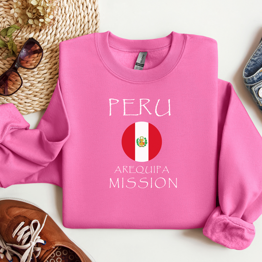 ✨PERSONALIZATION COMING SOON!✨ PERU AREQUIPA MISSION Unisex Heavy Blend™ Crewneck Sweatshirt LDS MISSION