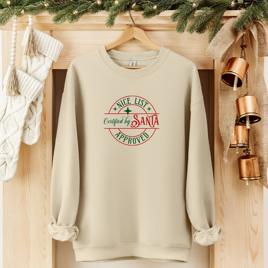 Nice List Santa Approved! Unisex Heavy Blend™ Crewneck Sweatshirt