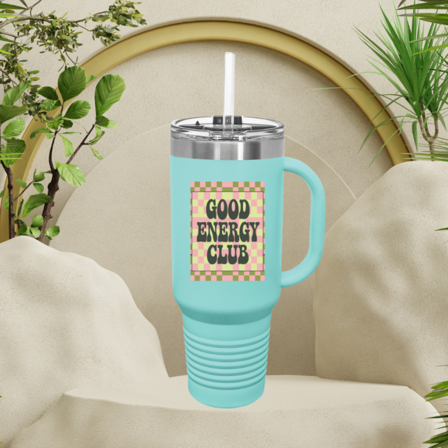 GOOD ENERGY CLUB -Insulated Travel Mug, 40oz