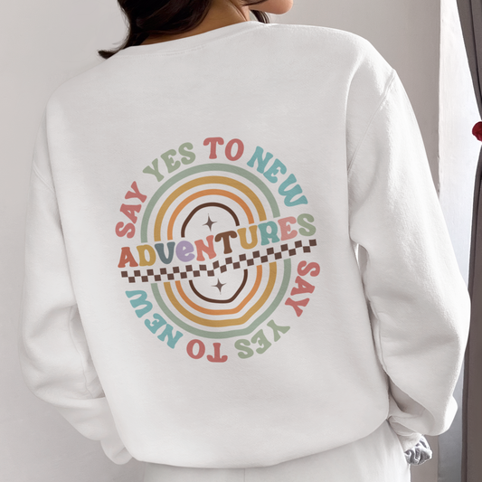 🌄SAY YES TO NEW ADVENTURES Unisex Heavy Blend™ Crewneck Sweatshirt